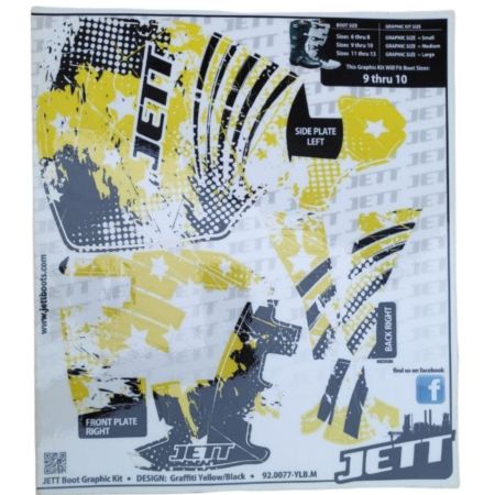 Okleina na buty JETT yellow/white (45-47) M