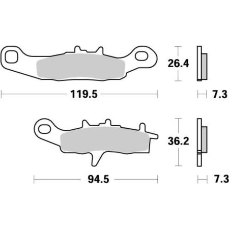 Klocki hamulcowe MOTO-MASTER KH258