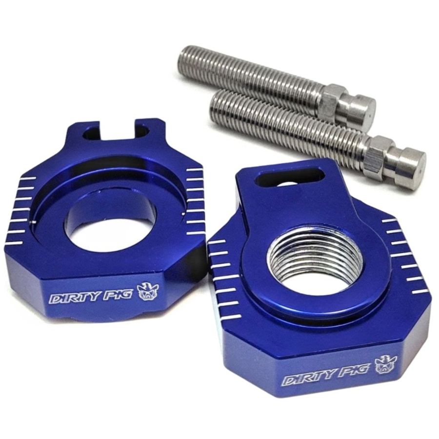 Napinacz ośki tylnej DIRTY PIG KTM blue