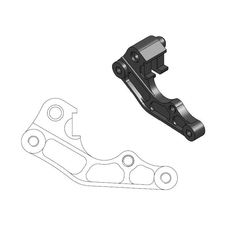 Adapter zacisku hamulca MOTO-MASTER
