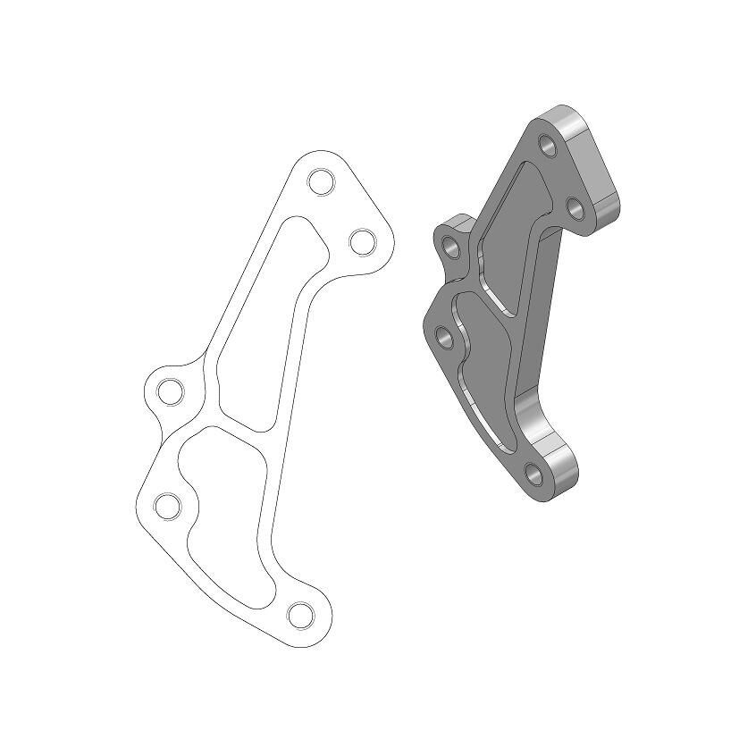 Adapter zacisku hamulca MOTO-MASTER sm