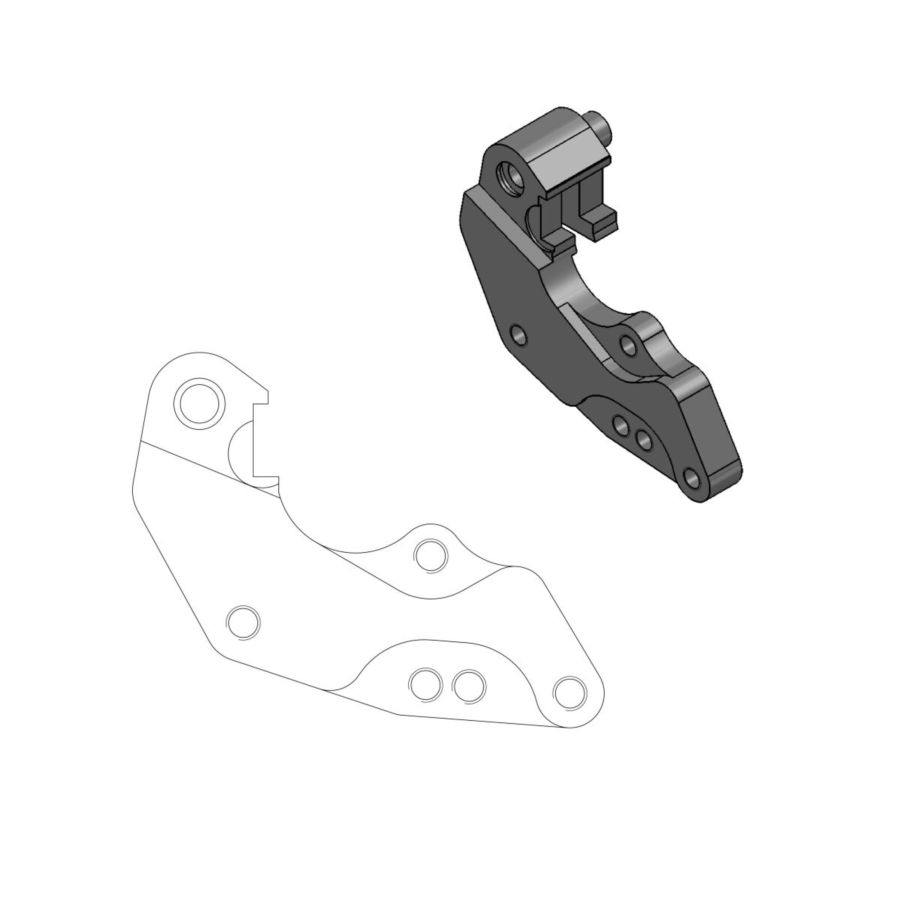 Adapter zacisku hamulca MOTO-MASTER