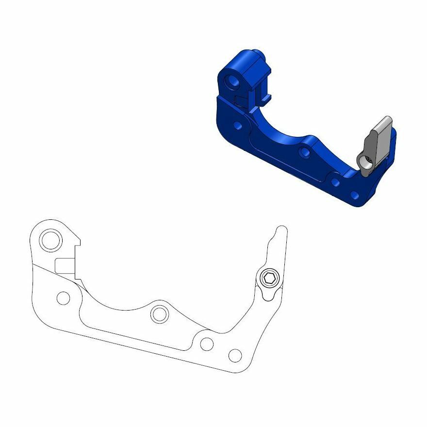Adapter zacisku hamulca MOTO-MASTER blue