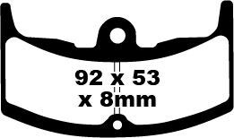 Klocki hamulcowe EBC FA HONDA CBX550