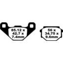 Klocki hamulcowe EBC FA APRILIA MX125 RX125