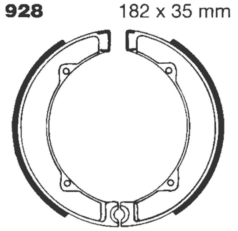 Szczęki hamulcowe EBC DUCATI MARK