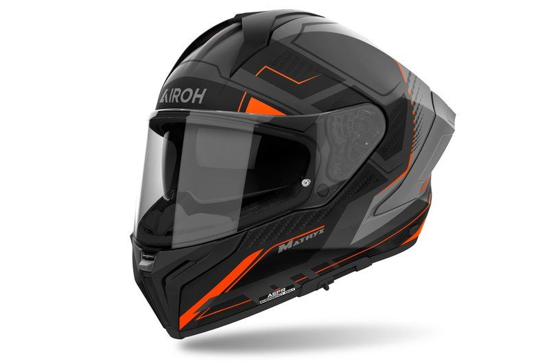 Kask AIROH MATRYX ROCKET ORANGE MATT BLACK L