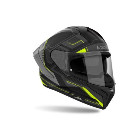 Kask AIROH MATRYX ROCKET YELLOW MATT BLACK L