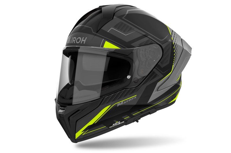 Kask AIROH MATRYX ROCKET YELLOW MATT BLACK 2XL