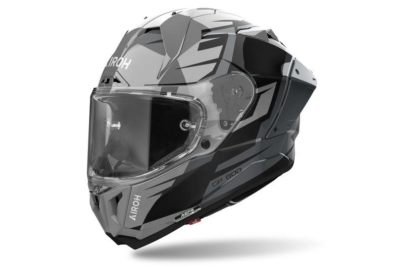 Kask AIROH GP 800 MASTER METALIC GLOSS BLACK M