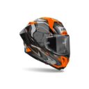 Kask AIROH GP 800 MUST ORANGE GLOSS BLACK S