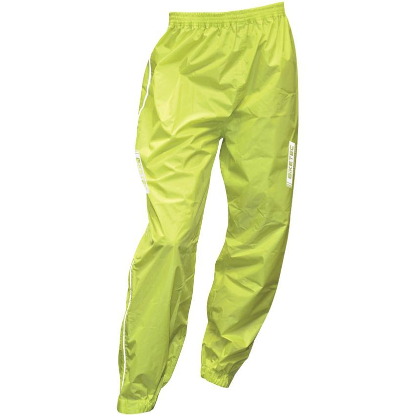 Spodnie przeciwdeszczowe BIKETEC fluo r 2xl