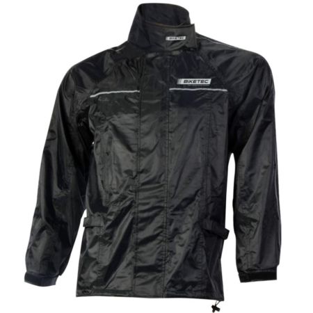 Kurtka przeciwdeszczowa BIKETEC czarny 2xl