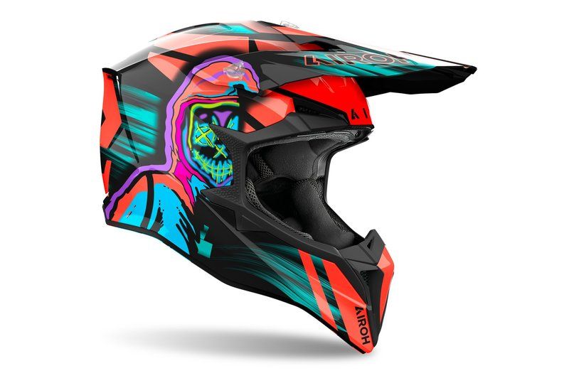 Kask AIROH WRAAAP Cyber ORANGE GLOSS 2XL