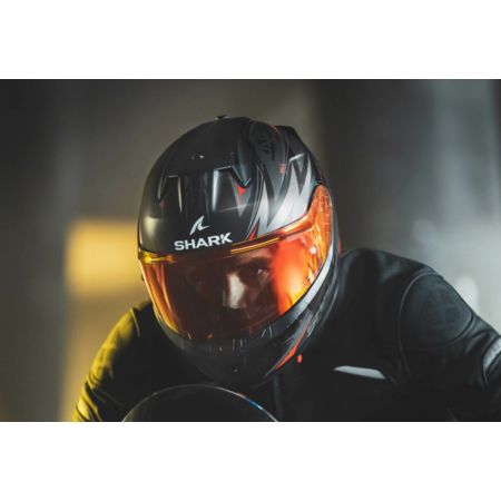 Kask shark d-skwal 3 blast-r mat black anth red s