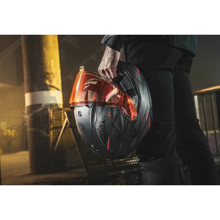 Kask shark d-skwal 3 blast-r mat black anth red s