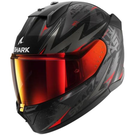 Kask shark d-skwal 3 blast-r mat black anth red l