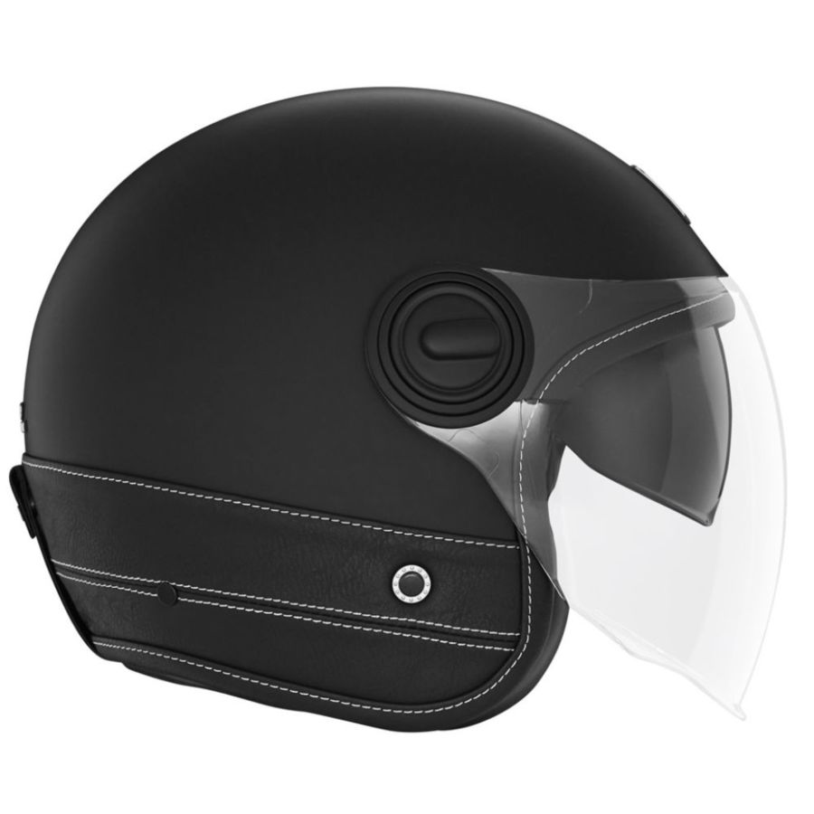 Kask NOX Heritage Leather czarny mat L