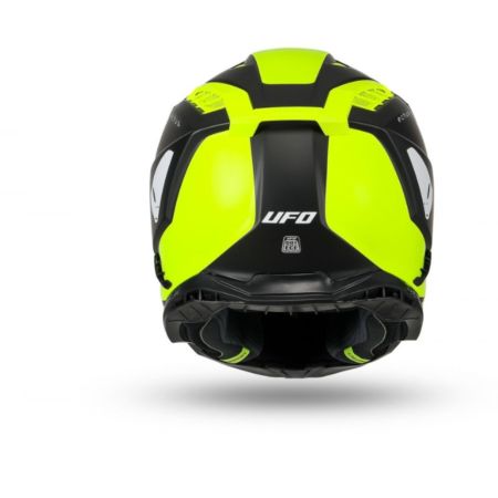 Kask echus UFO czarny/żółty fluo L