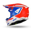 Kask echus UFO czerwony/niebieski/biały L