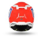 Kask echus UFO czerwony/niebieski/biały L