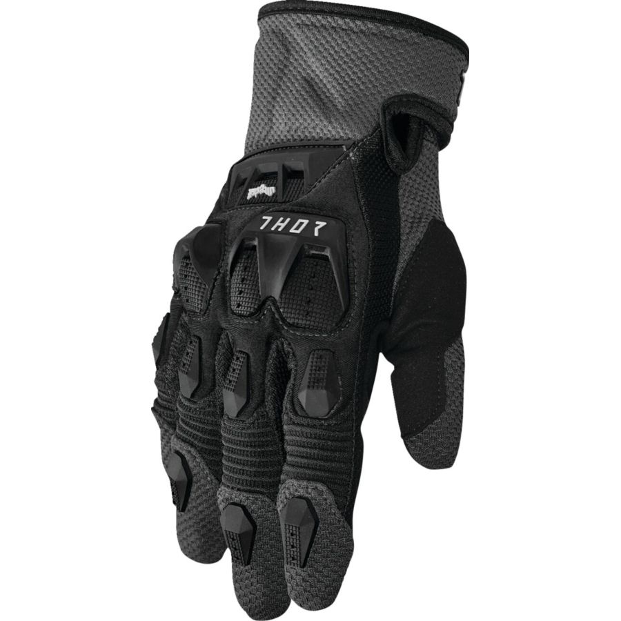 Rękawiczki THOR TERRAIN BLACK/CHARCOAL czarne XS
