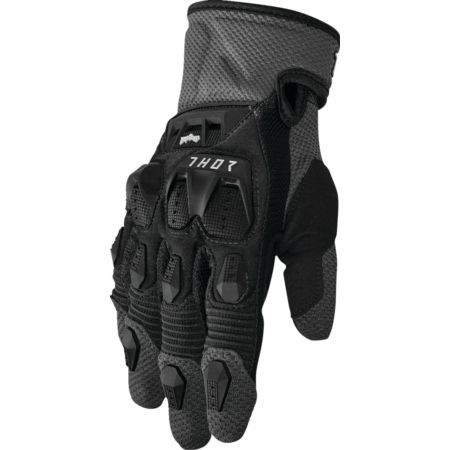 Rękawiczki THOR TERRAIN BLACK/CHARCOAL czarne XS