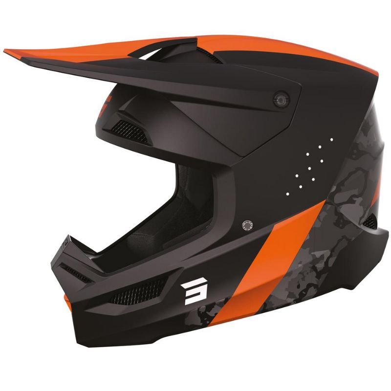 Kask SHOT race camo orange matt m