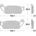Klocki hamulcowe SBS SCOOTER CERAMIC APRILIA SR125