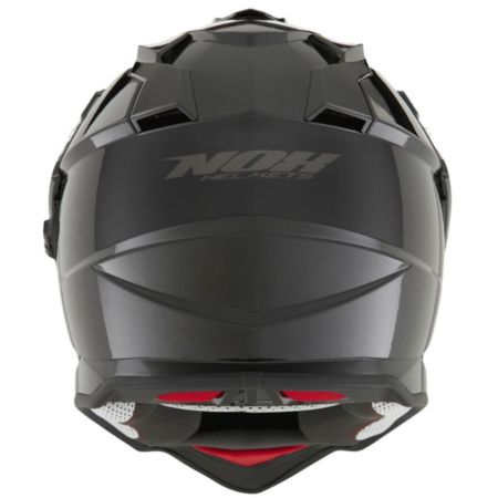 Kask NOX DUOSPORT SOLID czarny połysk M