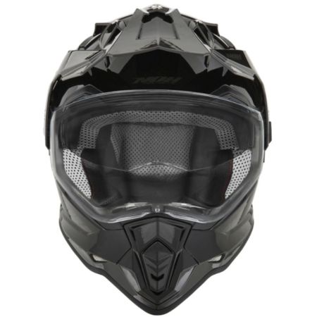 Kask NOX DUOSPORT SOLID czarny połysk M