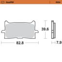 Klocki hamulcowe MOTO MASTER ROADPRO HONDA CB 125