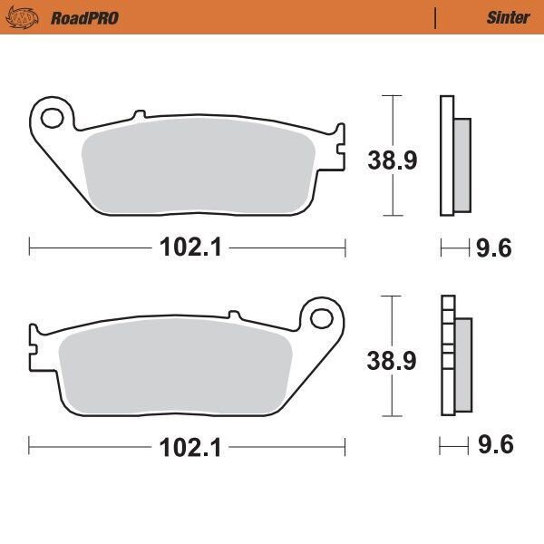 Klocki hamulcowe MOTO MASTER ROADPRO DAELIM VL 125