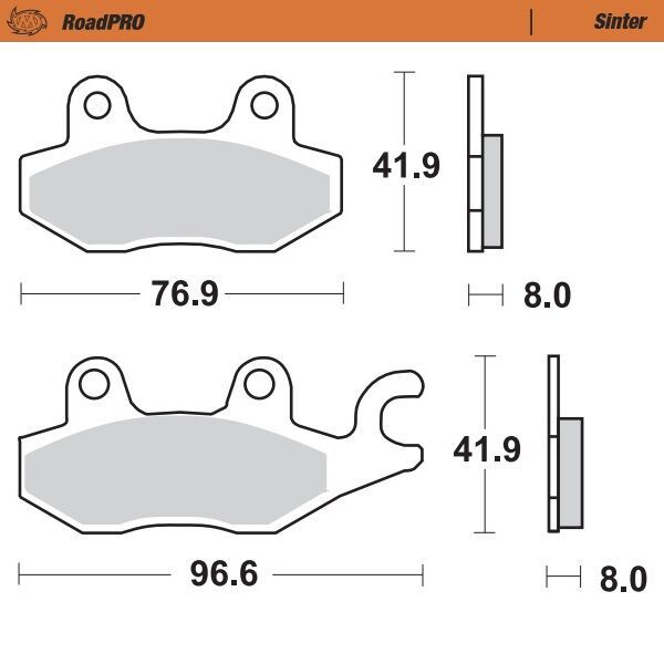 Klocki hamulcowe MOTO MASTER ROADPRO HONDA CB 125