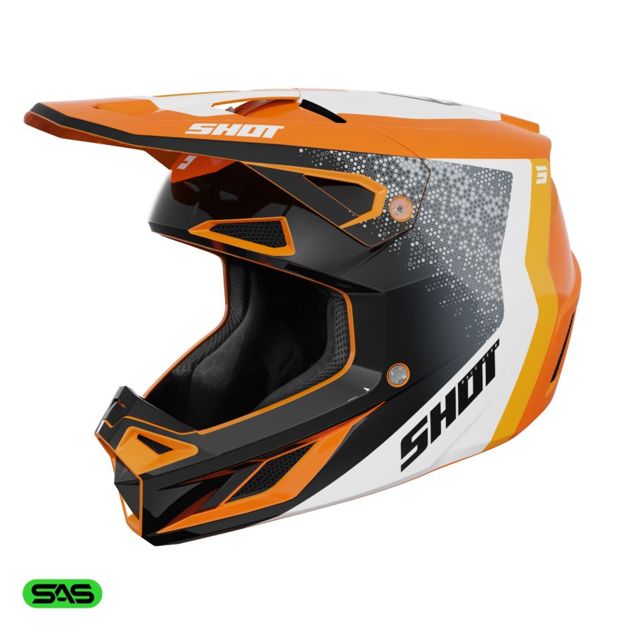Kask SHOT SPEED HYBRID ORANGE_GLOSSY XS