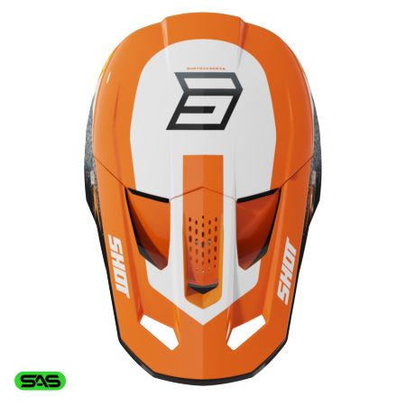 Kask SHOT SPEED HYBRID ORANGE_GLOSSY XS