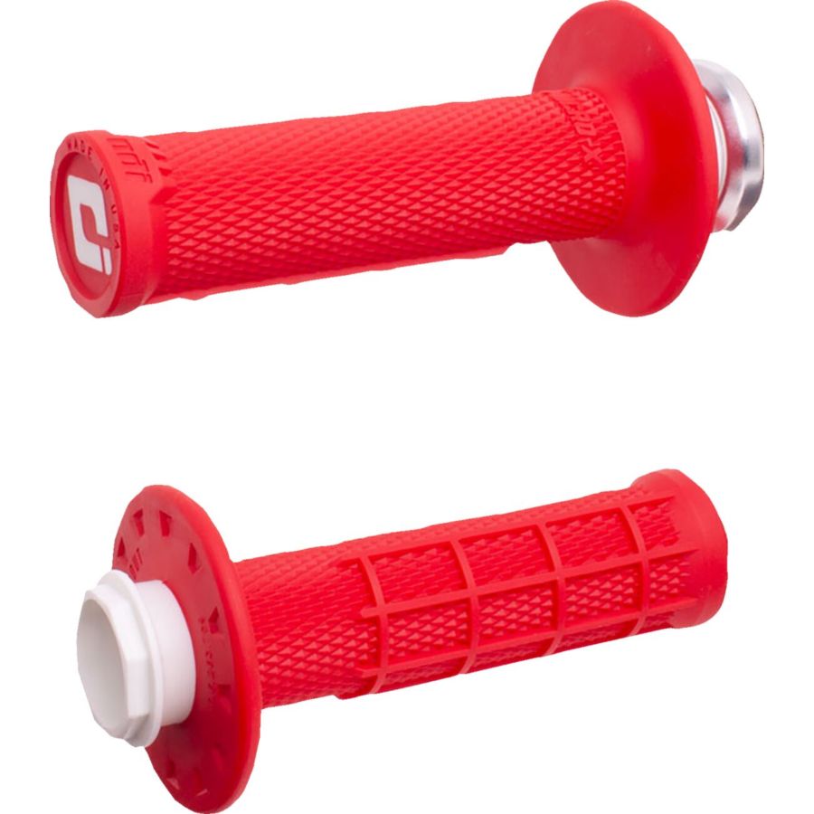 Gripy ODI WAFFLE MICRO-X V2 22 MM red
