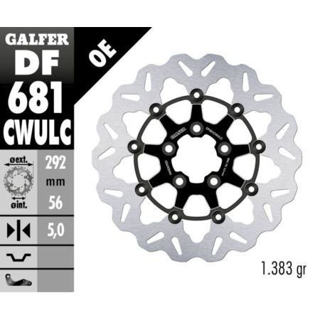 Tarcza hamulcowa GALFER WAVE 292 MM HARLEY 1690