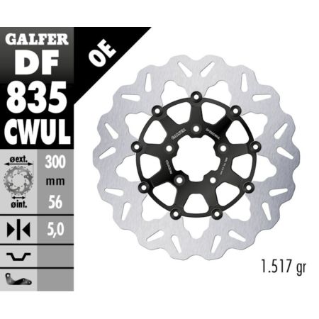 Tarcza hamulcowa GALFER WAVE 300 MM HARLEY 1750