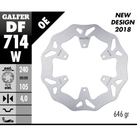 Tarcza hamulcowa GALFER WAVE 240 MM BMW G 650