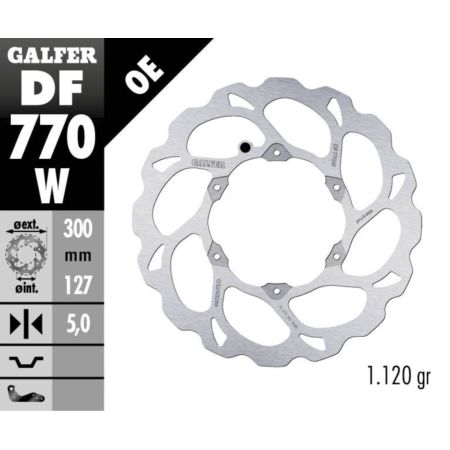 Tarcza hamulcowa GALFER WAVE 300 MM GAS GAS 700