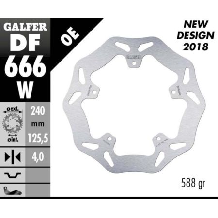 Tarcza hamulcowa GALFER WAVE 240 MM APRILIA SR 300