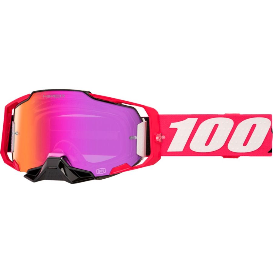 Gogle 100% ARMEGA HIPER KLOUG mirror red