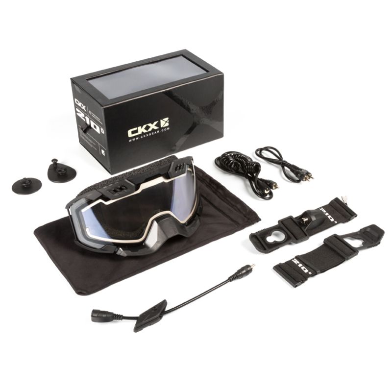 Gogle CKX 210° black mirror clear