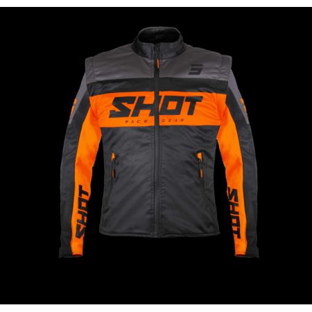 Kurtka SHOT SOFTSHELL LITE BLACK_ORANGE S