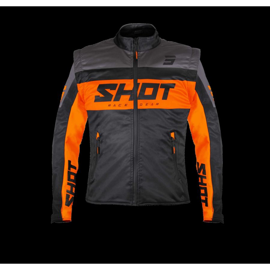 Kurtka SHOT SOFTSHELL LITE BLACK_ORANGE XL