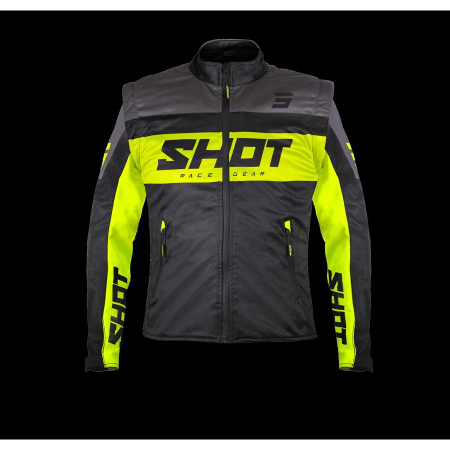 Kurtka SHOT SOFTSHELL LITE BLACK_NEON_YELLOW XL