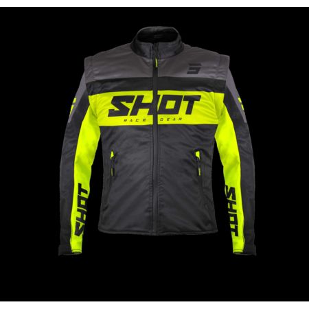 Kurtka SHOT SOFTSHELL LITE BLACK_NEON_YELLOW XL