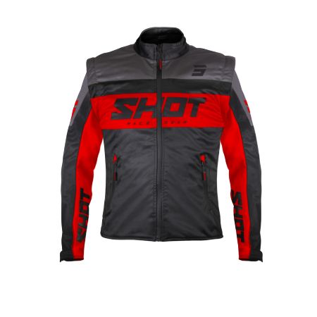 Kurtka SHOT SOFTSHELL LITE BLACK_RED 2XL