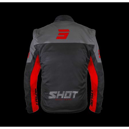 Kurtka SHOT SOFTSHELL LITE BLACK_RED 2XL